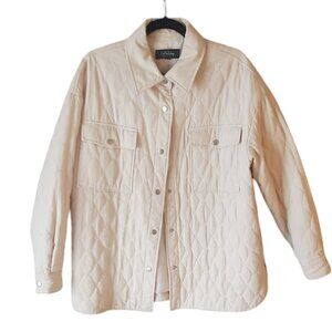 Cream Quilted Jacket (S)